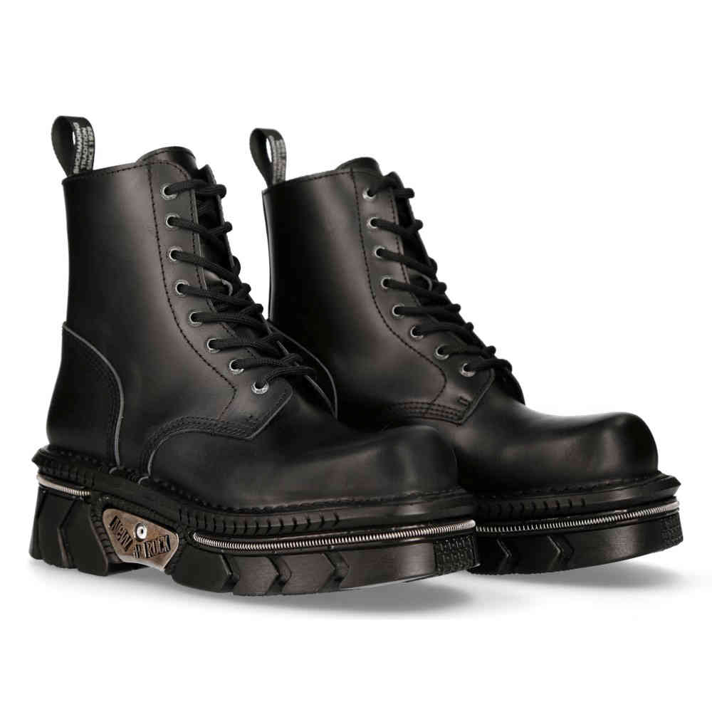 New Rock - M-MILI084N-S6 Veterlaars - Zwart